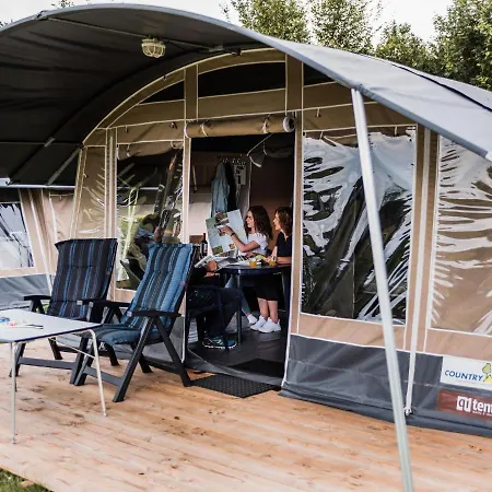 Tent In A Park, Adjacent To The Forest, Luxembourg At 30 Km *