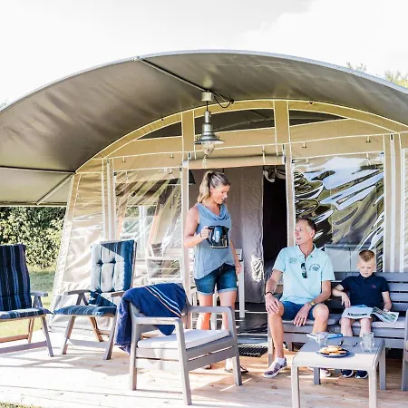 Tent In A Park, Adjacent To The Forest, Luxembourg At 30 Km *
